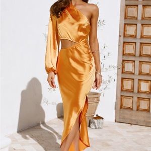 Secret Weapon Midi Dress Yellow from Hello Molly